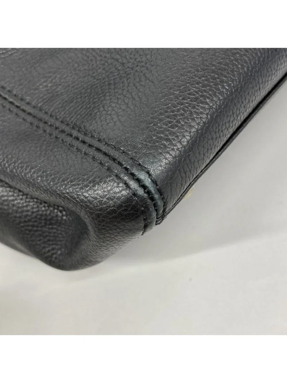 Chanel Tote Executive Leather Black Silver